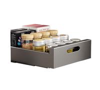 GarveeMore Cassetto scorrevole da cucina, ripiano scorrevole cucina, organizer per armadi da cucina, per armadi da cucina, 30 x 43 x 9 cm, nero