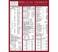 Gary D. Pratico Miles V. Van Pelt Biblical Hebrew Laminated Sheet (Poster)
