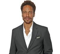 Gary Dourdan (Black Suit) Half Body Buddy Cutout