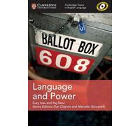Gary Ives Raj R Cambridge Topics in English Language Language and Po (Tascabile)