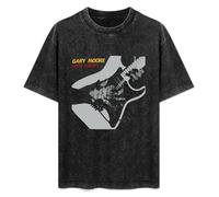 Gary Moore Guitar Dirty Fingers Men T Printed Tee Top Camiseta Short-Sleeve T-Shirt Black L