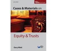 Gary Watt Cases & Materials on Equity & Trusts (Tascabile)