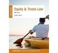 Gary Watt Equity & Trusts Law Directions (Tascabile) Directions