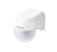 Garza 430068 power-detector di movimento a infrarossi da parete Mini, speciale per esterni, angolo di rilevamento 180 °, colore, bianco