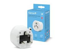 Garza - Adattatore Universale da viaggio Presa Universale Tipo G per UK Inghilterra, Irlanda, Singapore e altro, 5 in 1 compatto e sicuro, progettato per i viaggiatori internazionali