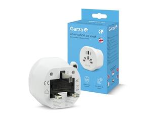 Garza - Adattatore Universale da viaggio Presa Universale Tipo G per UK Inghilterra, Irlanda, Singapore e altro, 5 in 1 compatto e sicuro, progettato per i viaggiatori internazionali