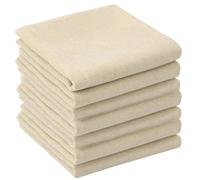 Garza Alimentare 6 pezzi Filtrante per Alimenti 50 x 50 cm Panni da Formaggio per Filtrare Cheese Cloth Riutilizzabile Tessuto Filtrante per Succhi di Frutta, Tofu, Caffè,Yogur
