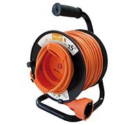 Garza Smarthome Avvolgicavo da esterno 25 m, presa Schuko con sicurezza bambini, IP21, 3500 W