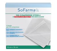 GARZA COMPRESSA IN TNT 10X10 CM 100 PEZZI SOFARMAPIU'