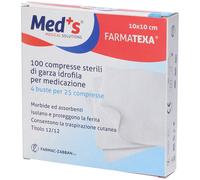 Garza Compressa Meds Farmatexa Idrofila 12/12 10X10Cm 100 Pezzi 100 St
