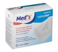 Med's FarmaTNT - Garza Compressa Sterile Misura 18 x 40cm, 12 Pezzi