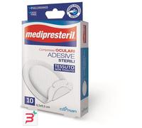 GARZA COMPRESSA OCULARE MEDIPRESTERIL ADESIVA TNT 6,5X9,5CM 10 PEZZI