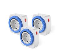 Garza Confezione 3 Prese Timer Analogico 24 Ore per Interni 3680 W