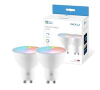 Garza Confezione da 2 lampadine LED Smart Wifi GU10 5W, equivalenza 40W, RGB+CCT, intensità regolabile, programmabile, controllo vocale e app, Alexa/Google Home, Wifi 2,4 GHz