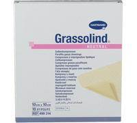 Garza Paraffinata Grassolind 10x10cm 10 Pezzi 10 pz Compresse