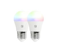 Garza Smart - 2 Pack Wifi Smart LED Birne G45 E27 5W (40W Äquivalent) RGB+CCT, dimmbar, programmierbar, Sprach- und App-Steuerung (Alexa/Google Home), Wifi 2.4 GHz