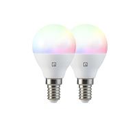 Garza Smart - Confezione da 2 Lampadine LED Smart Wifi Sferiche G45 E14 5W (equivalenza 40W) RGB+CCT, Intensità Dimmerabile, Programmabile, Controllo Vocale e App (Alexa/Google Home), Wifi 2,4 GHz