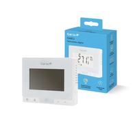 GARZA Termostato digitale programmabile per caldaia e riscaldamento, Cronotermostato touch controller di temperatura., Bianco, 20 x 80 x 120 millimetri