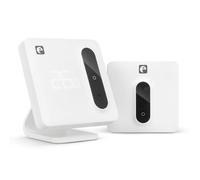 Garza Termostato Wi-Fi Intelligente per Caldaia e Riscaldamento, con Adattatore, Misuratore di Consumo, Controllo Tattile, Rilevamento Finestre Aperte, Controllo tramite App e Voce, Alexa/Google