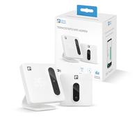 Garza - Termostato Wi-Fi intelligente per caldaia e riscaldamento, con adattatore, misuratore di consumo, controllo touch, rilevamento finestre aperte, controllo app e voce, Alexa/Google, bianco