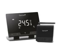 Garza - Termostato Wireless WiFi Intelligente per caldaia e riscaldamento, programmabile, touchscreen, WiFi 2.4GHz, controllo remoto tramite app e controllo vocale Alexa/Google, Colore Nero