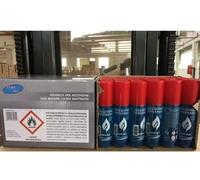 GAS BUTANO RICARICA PER ACCENDINI BOMBOLETTA 60ml CONFEZIONE DA 24 PEZZI