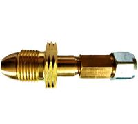 Gas Cilindro Adattatore 5/8 Pol Girevole Connettore 1/4 Ottone - 8mm Flexi Poly