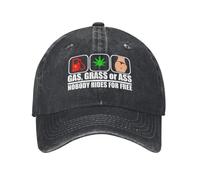 Gas Erba O Culo Nessuno Cavalca per Cappelli da Baseball Cappelli da papà Berretto da Baseball Regolabile per Uomo Donna Cappello da Cowboy