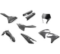 Gas Gas 2024 2025 2026 EC EC-F Black Plastics kit + protezioni forcella