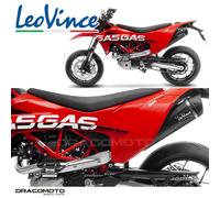 GAS GAS SM 700 ABS 2022-2024 Impianto completo Leovince Nero Carbonio Nero RC...
