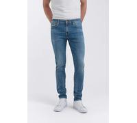 Gas Jeans Skinny Fit Blue Denim STR 10 1/2 Oz Sax Zip Rev 351450030789 Blu