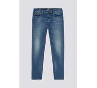 Gas Jeans Skinny Fit Blue Denim STR 10 1/2 Oz Sax Zip Rev 351450030789 Blu