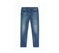 Gas Jeans Sax Zip Rev Uomo Pantalone Denim Slim Fit Zip Casual