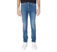 Gas Jeans Skinny Fit Blue Denim STR 10 1/2 Oz Sax Zip Rev 351450030789 Blu