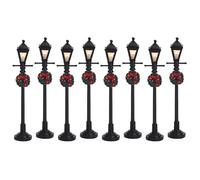 Gas lantern street lamp set of 8 Lemax Cod 64500