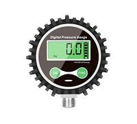 Gas manometro digitale con connettore 1/4" NPT basso e gomma Protecter by Uharbour, 0-200 psi, accuratezza 1% .f.s.