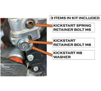 Gas Mc 85 2021-2026 Titanio Avvio a Pedale Kit Bulloni - 2 1 Alluminio Rondella