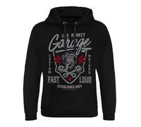 Gas Monkey Garage Licenza Ufficiale Fast'n Loud Felpa con Cappuccio epico (Nero), X-Large