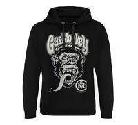Gas Monkey Garage Licenza Ufficiale Logo Felpa con Cappuccio epico (Nero), Small