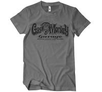 Gas Monkey Garage Licenza Ufficiale Logo T-Shirt da Uomo (Grigio Scuro), XX-Large