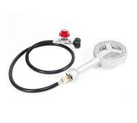 GAS ONE - Bruciatore in ghisa ad alta pressione con orifizio in ottone con regolatore ad alta pressione CSA 0-20 PSI e tubo flessibile