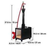 Gas Propano Forge Round Square Fabbro Forno di Fusione 1/2/3 Bruciatore for Coltelli e Utensili in Metallo Kit Forgia a Gas(Square 1Burner 1Door)