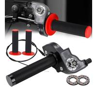 Gas Rapido Domino Acceleratore Moto da 22 mm per Motocross Scooter Nero | Comando Acceleratore Moto, Include manopole e cavi dell'acceleratore,Universale per 50cc-250cc Pit Bike Scooter