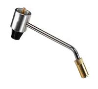 Gas regulator assembly with pressure regulator, suitable for outdoor cooking.