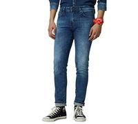 Gas Sax Zip Jeans, Blu Denim STR 10 1/2 oz, 30 W Regolare Uomo