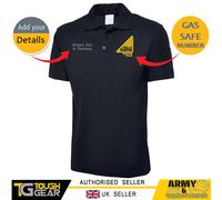 Gas Sicuro Idraulico Ricamato Personalizzato Polo Con Company Nome / Testo