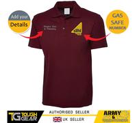 Gas Sicuro Idraulico Ricamato Personalizzato Polo Con Company Nome / Testo