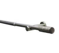 Gardinia Bastoni e binari per Tende, Effetto Acciaio Inox, 190-340 cm