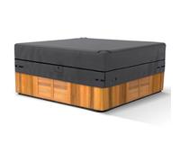 Gasadar Copertura per vasca idromassaggio, copertura per vasca idromassaggio, copertura impermeabile per vasca idromassaggio, resistente 600D, copertura protettiva per vasca idromassaggio per patio