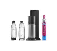 Gasatore d'acqua SodaStream Duo Black + 2 bottiglie + set sciroppi (7Up x Mirinda x Energy)